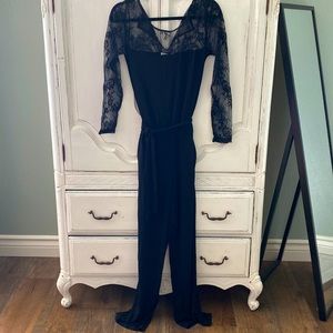 Black lace jumpsuit